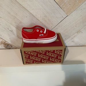 Brand new in box! Classic red toddler vans size 5.0